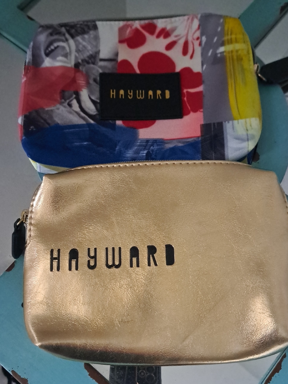 Hayward JET BLUE airlines amenity bags cosmetic travel zip cases pouch (empty)